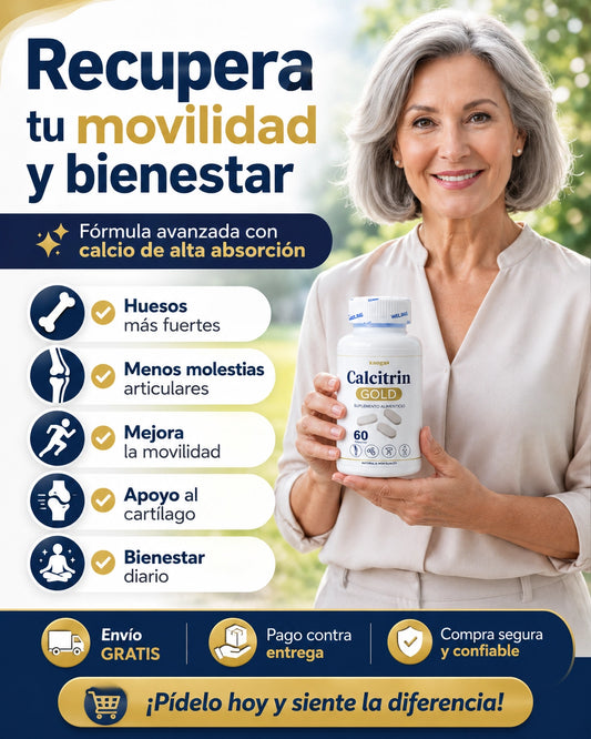 Calcitrin Gold™ 60 Tabs – Original Movilidad Total y Huesos de Acero 🦴💫