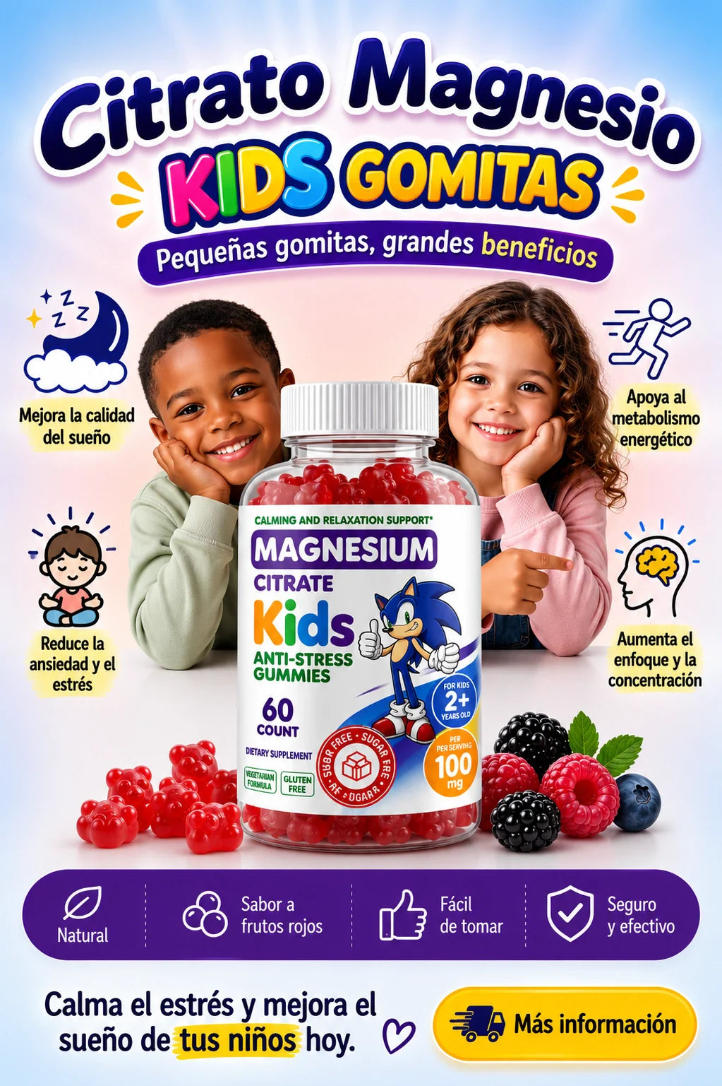 Magnesium Citrate Kids - Gummies IMPORTADO US